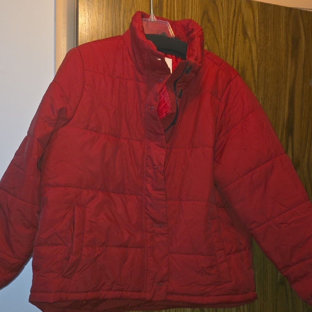 Free Assembly Red Puffer Jacket Women's 3x